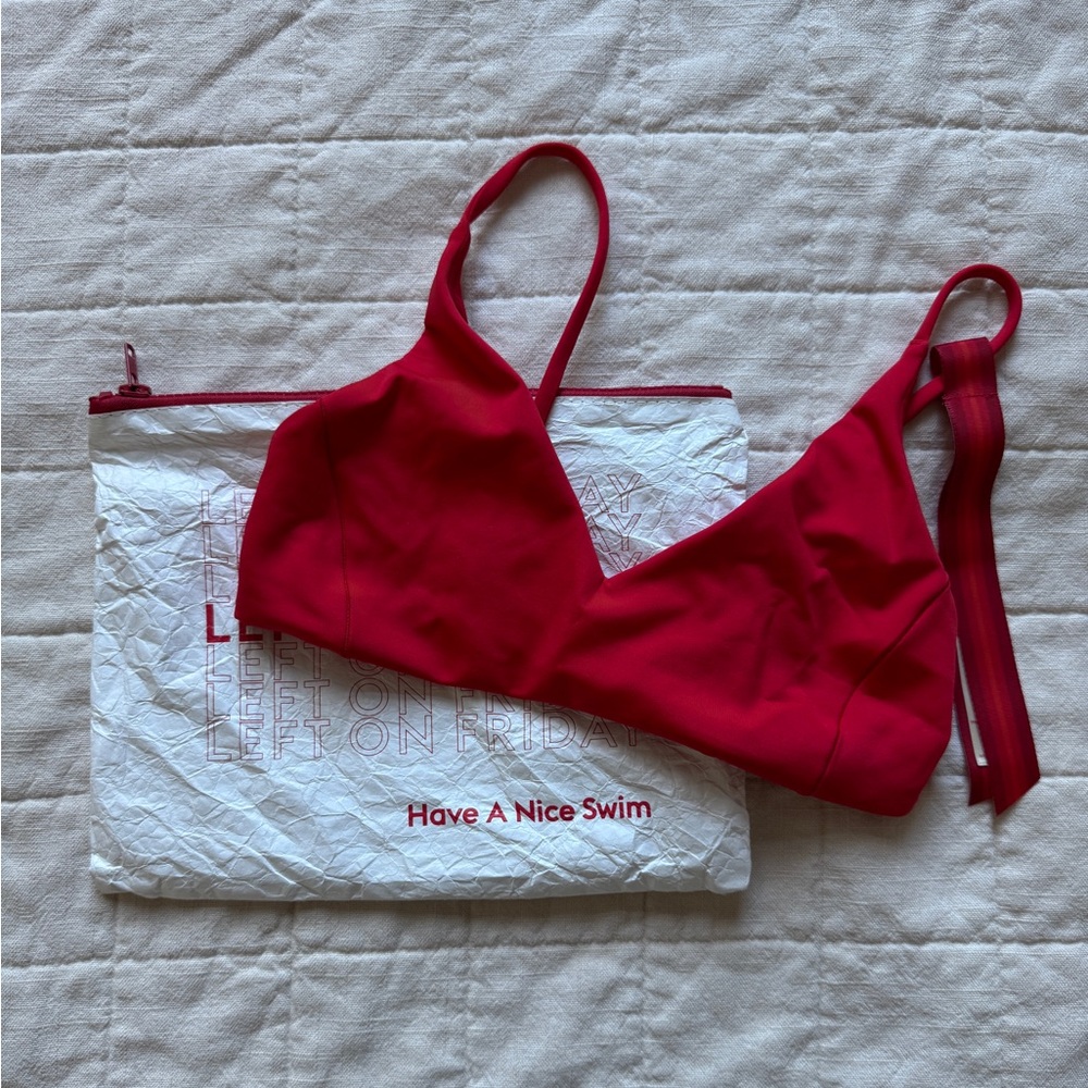 Left On Friday Sweet Chili Heat Red Sunday Bikini Top